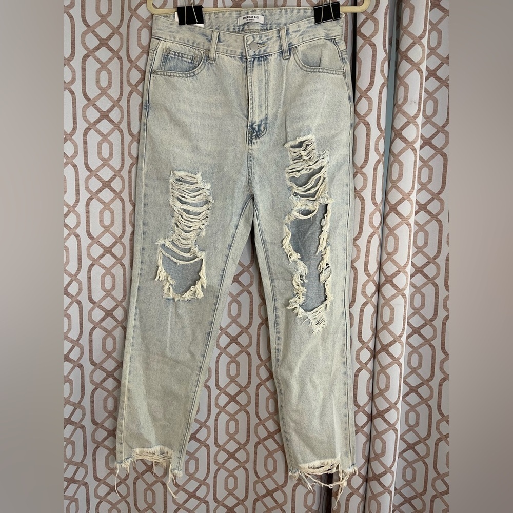 Distressed Light Blue Women's Jeans